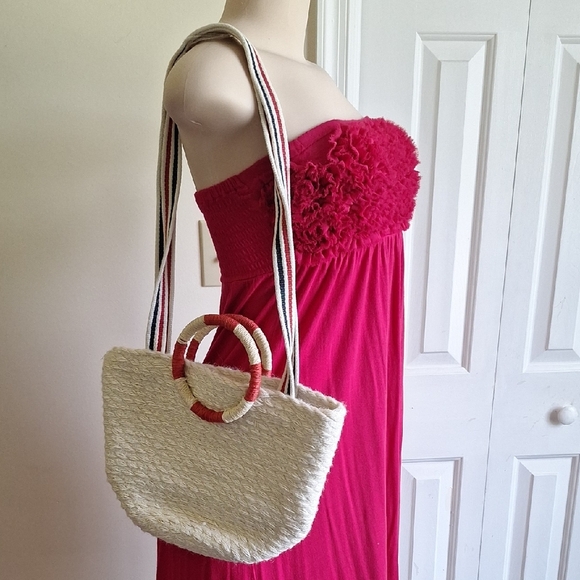 Gap Nautical Woven Jute Tote NWT - Picture 2 of 5